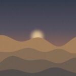 Dune ridges at sunrise in the Sahara