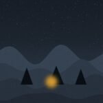 A desert camp under the stars