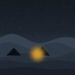 Stargazing from a Sahara camp