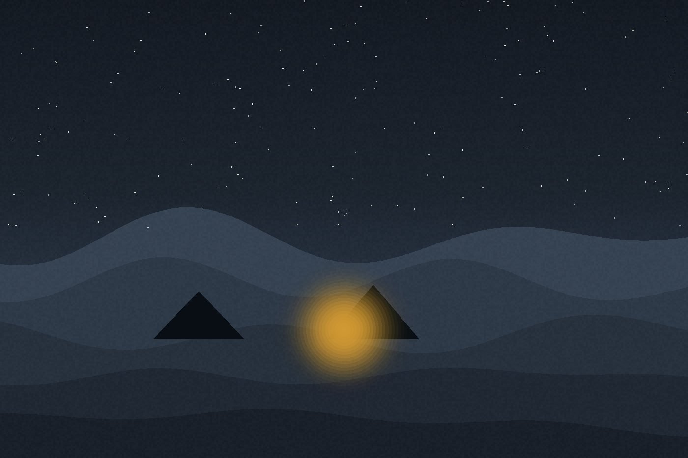 Stargazing from a Sahara camp