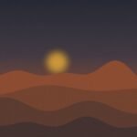 The Sahara — dune ridges at dusk