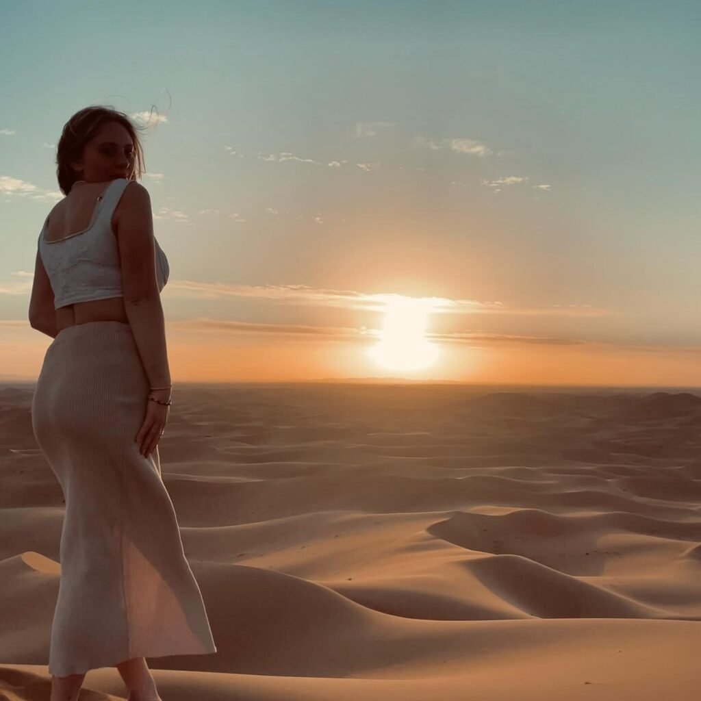 Dunes at golden hour, Morocco